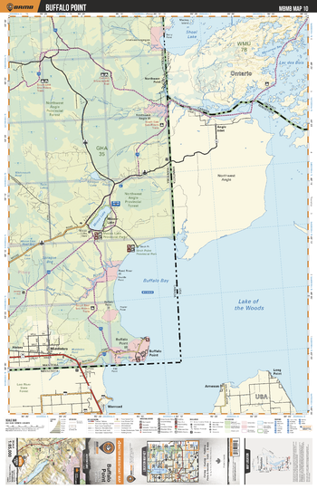 MBMB10 Buffalo Point - Manitoba Backroad Mapbook Topo