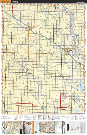 MBMB11 Virden - Manitoba Backroad Mapbook Topo