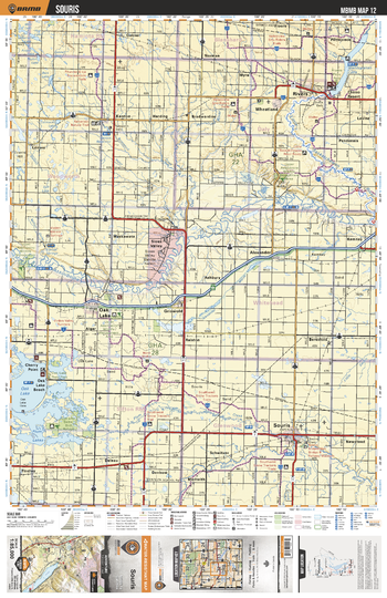 MBMB12 Souris - Manitoba Backroad Mapbook Topo