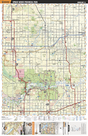 MBMB14 Spruce Woods Provincial Park - Manitoba Backroad Mapbook Topo