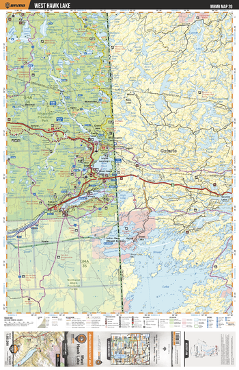 MBMB20 West Hawk Lake - Manitoba Backroad Mapbook Topo