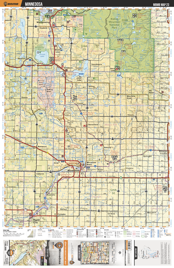 MBMB23 Minnedosa - Manitoba Backroad Mapbook Topo