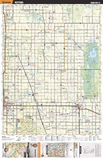 MBMB24 Neepawa - Manitoba Backroad Mapbook Topo