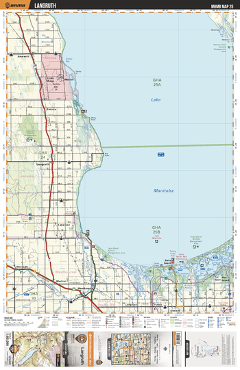 MBMB25 Langruth - Manitoba Backroad Mapbook Topo