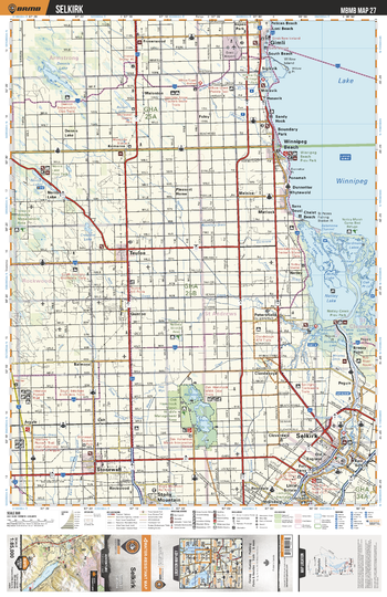 MBMB27 Selkirk - Manitoba Backroad Mapbook Topo