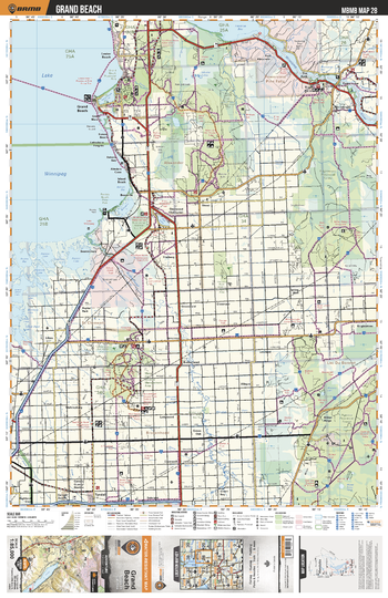 MBMB28 Grand Beach - Manitoba Backroad Mapbook Topo