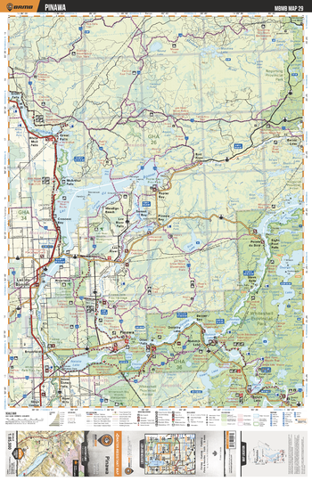 MBMB29 Pinawa - Manitoba Backroad Mapbook Topo