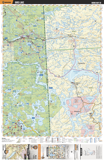 MBMB30 Bird Lake - Manitoba Backroad Mapbook Topo