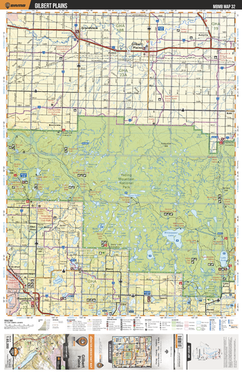 MBMB32 Gilbert Plains - Manitoba Backroad Mapbook Topo