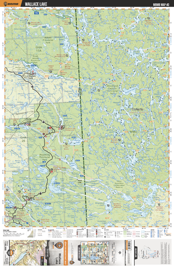 MBMB40 Wallace Lake - Manitoba Backroad Mapbook Topo