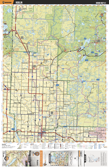 MBMB41 Roblin - Manitoba Backroad Mapbook Topo