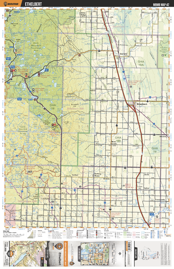 MBMB42 Ethelbert - Manitoba Backroad Mapbook Topo