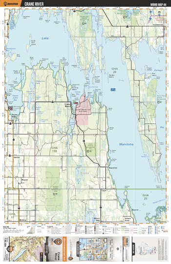 MBMB44 Crane River - Manitoba Backroad Mapbook Topo