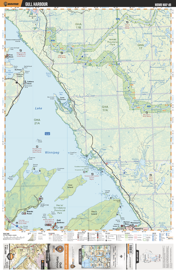 MBMB48 Gull Harbour - Manitoba Backroad Mapbook Topo