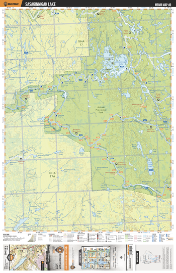 MBMB49 Sasaginnigak Lake - Manitoba Backroad Mapbook Topo