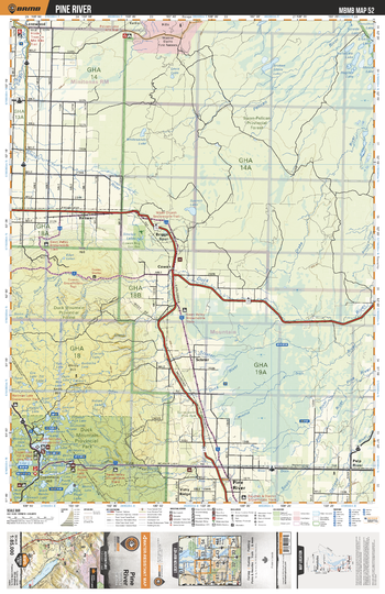 MBMB52 Pine River - Manitoba Backroad Mapbook Topo