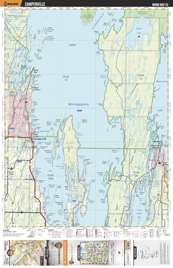 MBMB53 Camperville - Manitoba Backroad Mapbook Topo