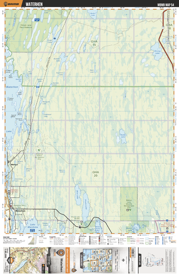 MBMB54 Waterhen - Manitoba Backroad Mapbook Topo
