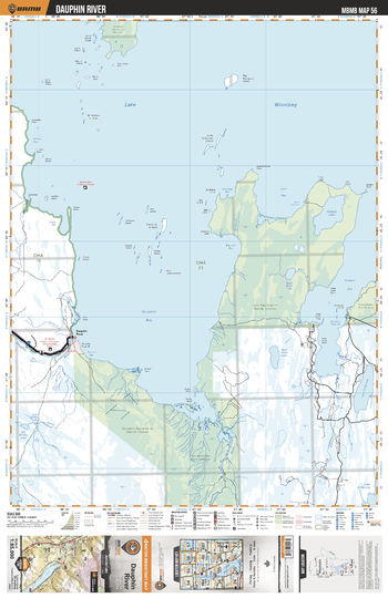 MBMB56 Dauphin River - Manitoba Backroad Mapbook Topo