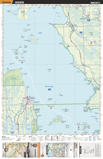 MBMB57 Jackhead - Manitoba Backroad Mapbook Topo