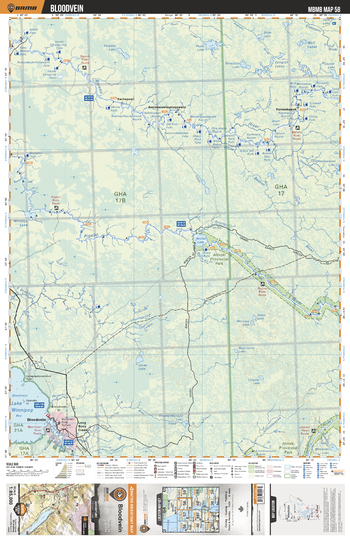 MBMB58 Bloodvein - Manitoba Backroad Mapbook Topo