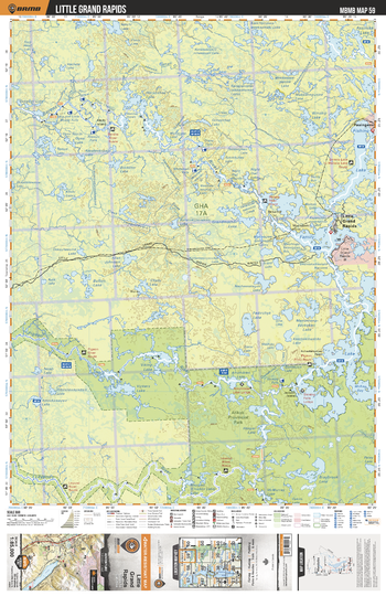 MBMB59 Little Grand Rapids - Manitoba Backroad Mapbook Topo