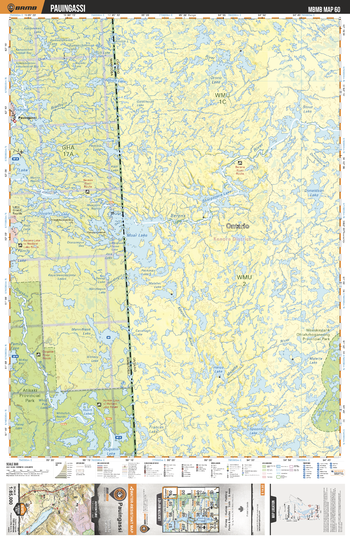 MBMB60 Pauingassi - Manitoba Backroad Mapbook Topo