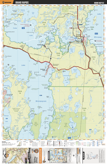 MBMB62 Grand Rapids - Manitoba Backroad Mapbook Topo