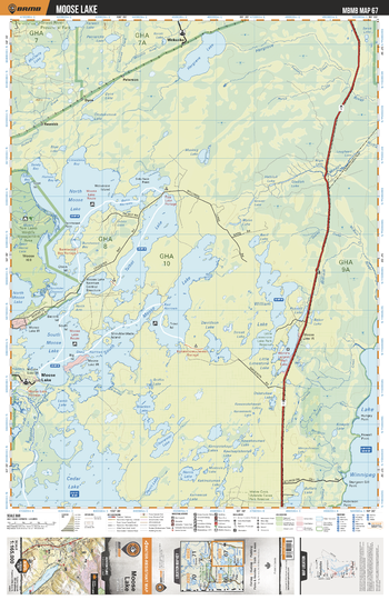 MBMB67 Moose Lake - Manitoba Backroad Mapbook Topo