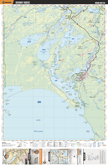 MBMB68 Norway House - Manitoba Backroad Mapbook Topo