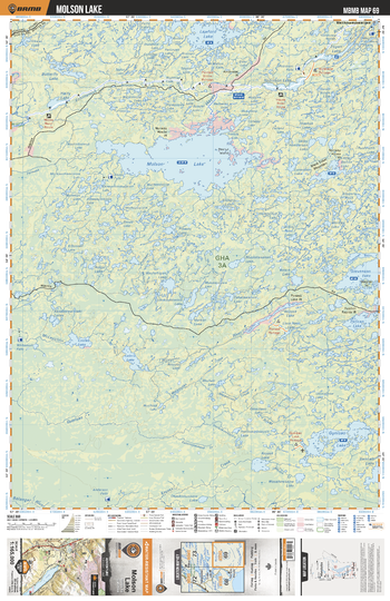MBMB69 Molson Lake - Manitoba Backroad Mapbook Topo