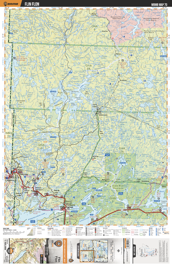 MBMB70 Flin Flon - Manitoba Backroad Mapbook Topo