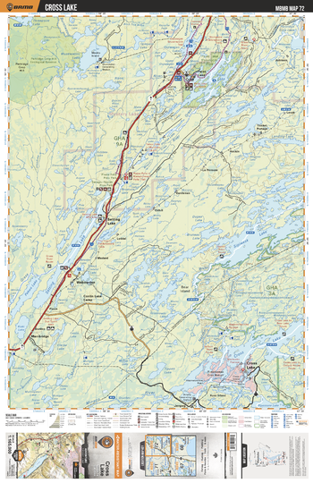 MBMB72 Cross Lake - Manitoba Backroad Mapbook Topo