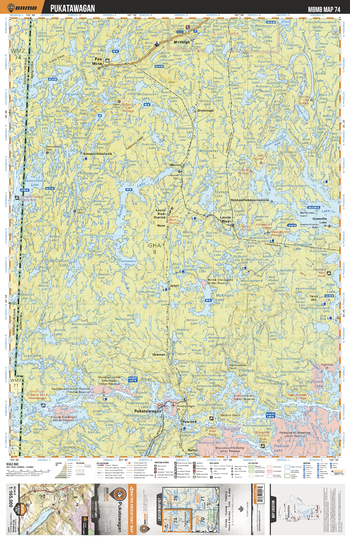 MBMB74 Pukatawagan - Manitoba Backroad Mapbook Topo