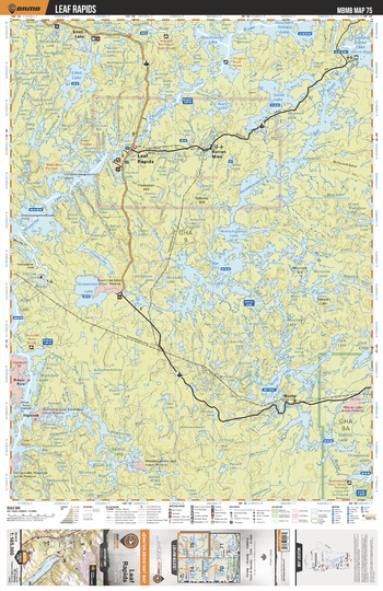 MBMB75 Leaf Rapids - Manitoba Backroad Mapbook Topo