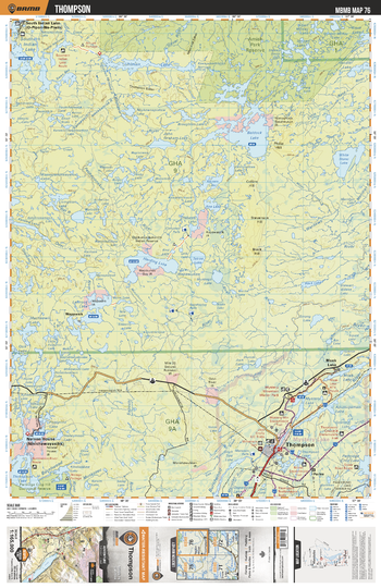 MBMB76 Thompson - Manitoba Backroad Mapbook Topo