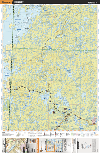 MBMB78 Lynn Lake - Manitoba Backroad Mapbook Topo