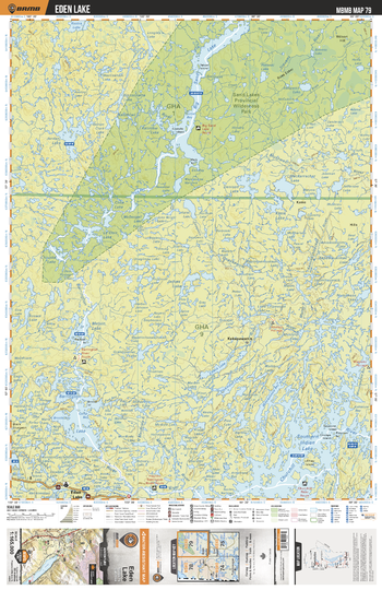 MBMB79 Eden Lake - Manitoba Backroad Mapbook Topo
