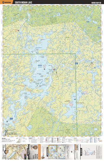 MBMB80 South Indian Lake - Manitoba Backroad Mapbook Topo