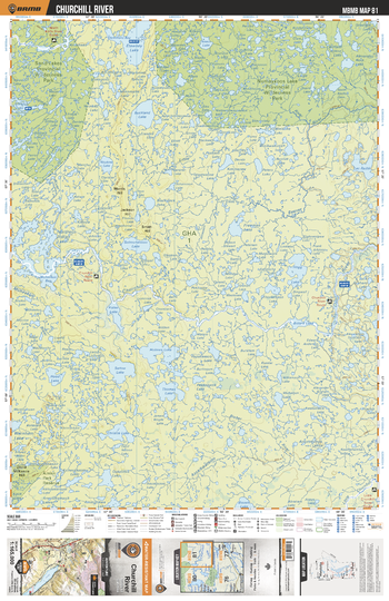 MBMB81 Churchill River - Manitoba Backroad Mapbook Topo