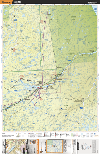 MBMB84 Gillam - Manitoba Backroad Mapbook Topo
