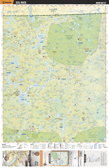 MBMB87 Seal River - Manitoba Backroad Mapbook Topo