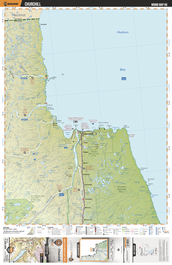MBMB88 Churchill - Manitoba Backroad Mapbook Topo
