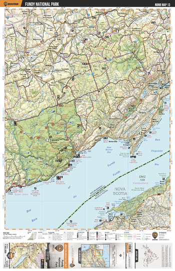 NBNB13 Fundy National Park - New Brunswick Topo