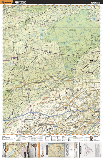 NBNB20 Petitcodiac - New Brunswick Topo