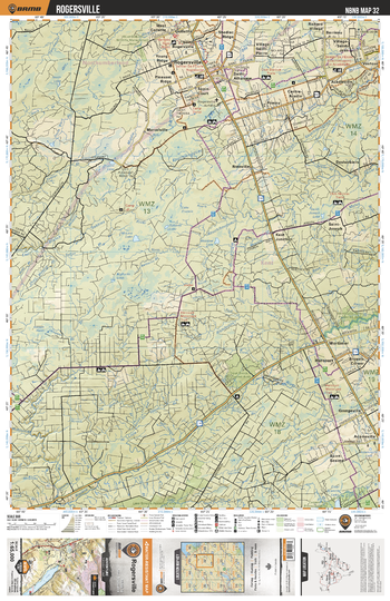 NBNB32 Rogersville - New Brunswick Topo