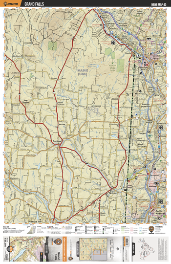 NBNB40 Grand Falls - New Brunswick Topo