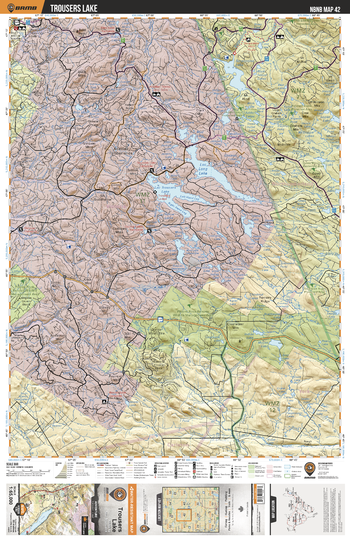 NBNB42 Trousers Lake - New Brunswick Topo