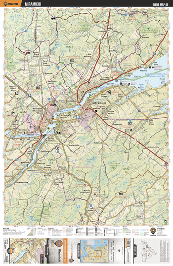 NBNB45 Miramichi - New Brunswick Topo