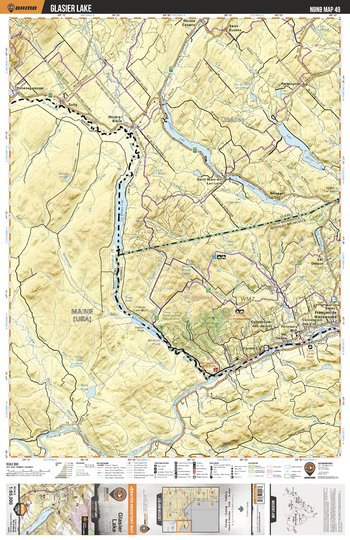 NBNB49 Glasier Lake - New Brunswick Topo